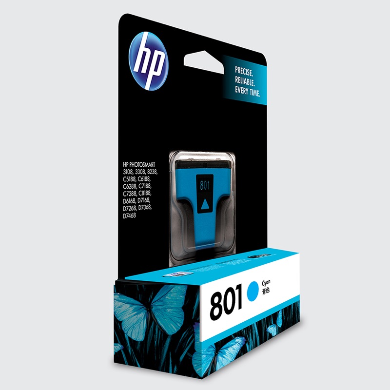 惠普（HP）C8771ZZ 801号青色墨盒（适用 C8188 8238 D7168 D7268 D7368）C8771ZZ 801号
