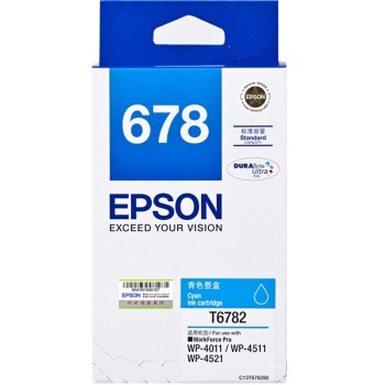 爱普生（Epson） T6782 标准容量青色墨盒