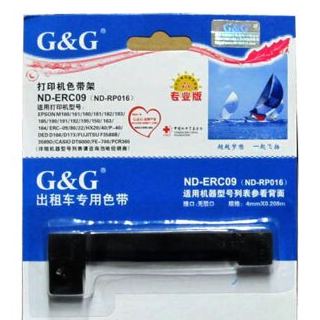 格之格（G&G）ND-ERC09 黑色色带 EPSON ERC-09 普通版 色带框1只装-含色带芯