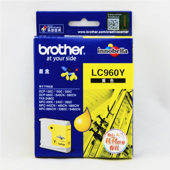 兄弟(brother)  LC960Y 黄色墨盒 适用于MFC-465CN 665CW 685CW 3360C 5460CN打印机