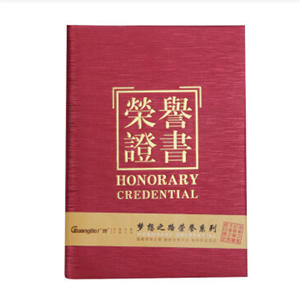 广博（GuangBo） 16K特种纸荣誉证书 ZS6684-1 红色 单本装