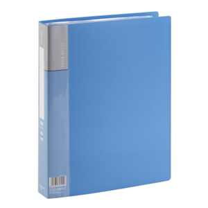 齐心（COMIX）PF60AK 60袋A4资料册/文件册 （蓝色/黑色）