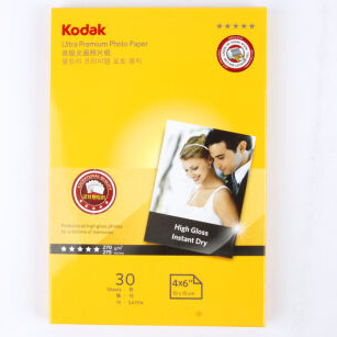 柯达(KODAK) 4027-302 6寸4R 270g高级光面照片纸 30张/包（单张）