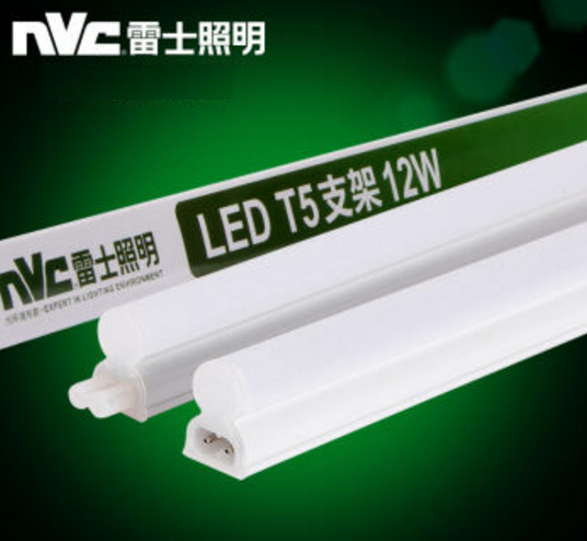 雷士照明（NVC）  T5带一体化支架 LED灯管 4W / 0.3米,灯光颜色（暧黄光，暧白光，正白光）