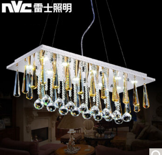 雷士照明（NVC）EVD9035  30W  浪漫方形水晶 LED 吸顶灯 650*250MM