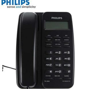 飞利浦（PHILIPS） TD-2808电话机（黑色）