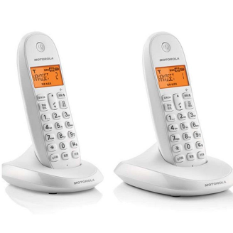 摩托罗拉(MOTOROLA)子母电话机C1002OC（白色）