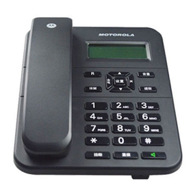 摩托罗拉(MOTOROLA) CT202C 有绳来电显示电话机免电池家用办公座机（黑色)