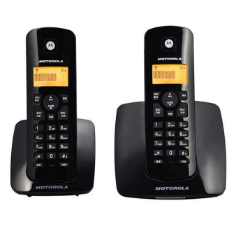 摩托罗拉(MOTOROLA) C402C 数字无绳电话机办公家用电话机（黑色）
