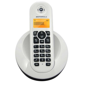 摩托罗拉 (MOTOROLA) C602c 2.4G数字无绳电话机 双机 子母机 (白色)