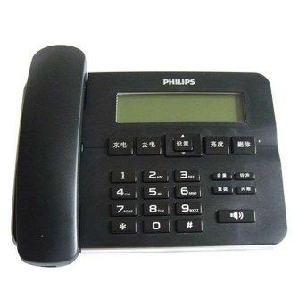 飞利浦(Philips)CORD218电话机(黑色）