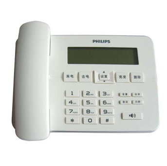 飞利浦(Philips)CORD218电话机(白色)