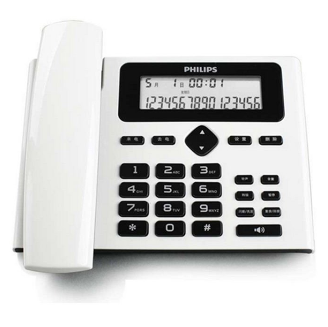 飞利浦(Philips)CORD022电话机免电池(白色)