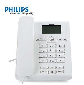 飞利浦(Philips)CORD108电话机(白色）
