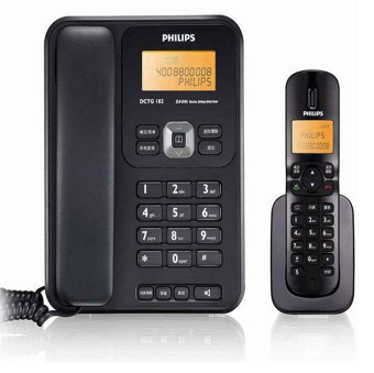 飞利浦(Philips)DCTG182电话机(黑色)