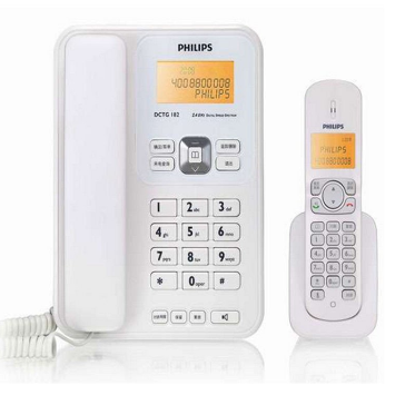 飞利浦(Philips)DCTG182电话机(白色)