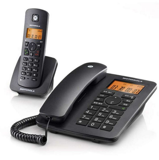 摩托罗拉(Motorola)数字无绳子母电话机C4200C（ 黑色）