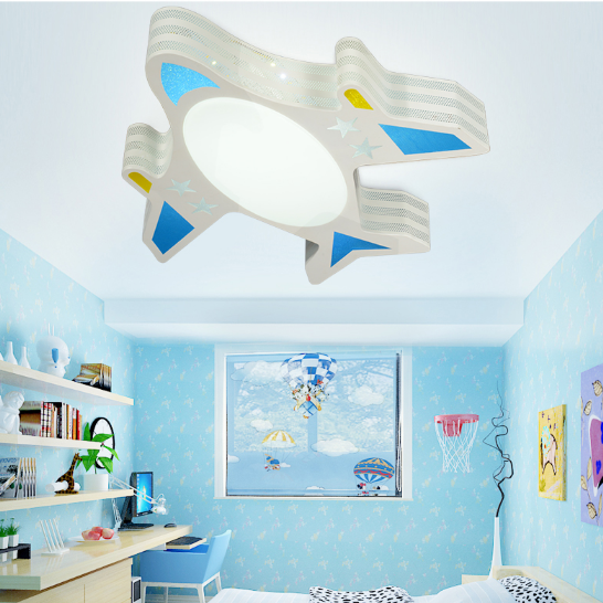 雷士照明（NVC） EOX9022 15W  现代简约儿童圆形LED吸顶灯，飞机款，560*550*80MM