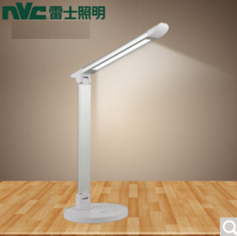 雷士照明（NVC）EDT9008  7W  折叠式6档调光LED护眼台灯， 银色 180*360*420MM