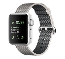 苹果手表（Apple）Apple Watch Series 2银色铝金属表壳搭配珍珠色精织尼龙表带38毫米Series1