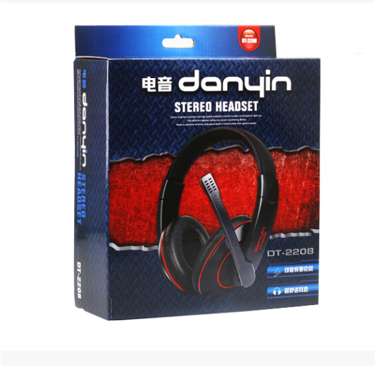 电音（danyin） DT-2208运动手机游戏耳机头戴式 单孔耳麦CF