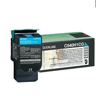 利盟 C540H1CG 青色高容碳粉盒 适用于C540n/C543dn/C544dn